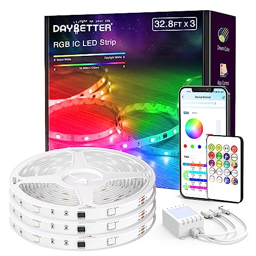 Govee 65.6ft RGBIC LED Strip Lights, Color Changing LED Lights, App Control  via Bluetooth, Smart Segmented Control, Multiple Scene Modes & Enhanced  Music Mode for Bedroom, Room, Party 