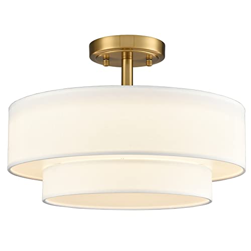 DAYCENT Modern Bedroom Lights - Gold, Dimmable, 30W