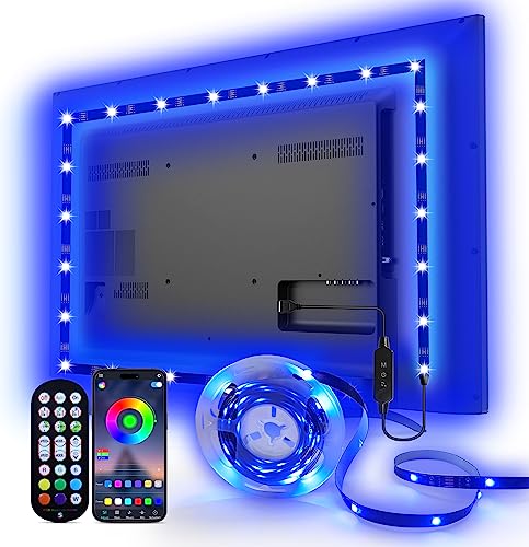 Daymeet 9.8ft USB RGB LED TV Backlights with Remote & App Control