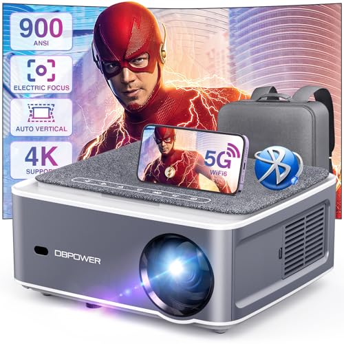 Auto Focus]WiMiUS P64 4K Projector, Native 1080P Movie Projector, 5G WiFi 6  Full HD LCD Projector, Two-way Bluetooth 5.2, 500ANSI, 300 Display, Smart  Home Video Projector