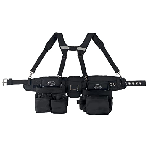 Dead On Tools Construction Rig with Suspenders and 24 Pockets