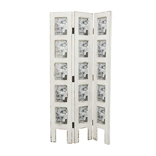 Deco 79 Wood Hinged Partition Room Divider Screen