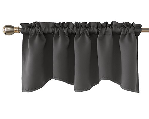 12 Superior Cornice Valances For Windows For 2024 Storables   Deconovo Grey Valances For Windows Blackout Valance For Bedroom Scalloped Valance Curtains For Living Room 41vxPadUB0L 