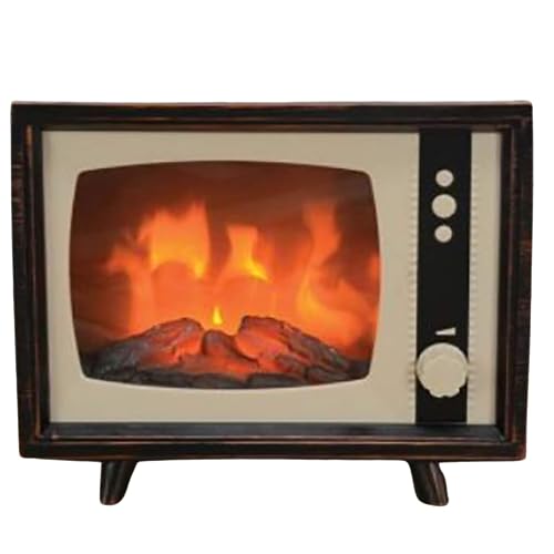 Retro Style LED Fireplace TV for Indoors by ELYYT