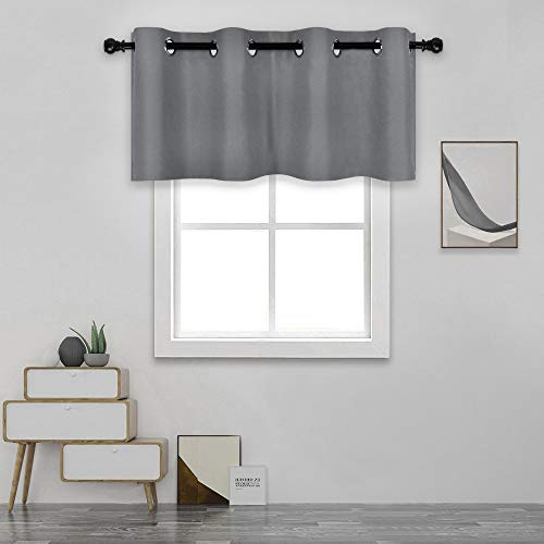 DECOVSUN Dark Grey Valance