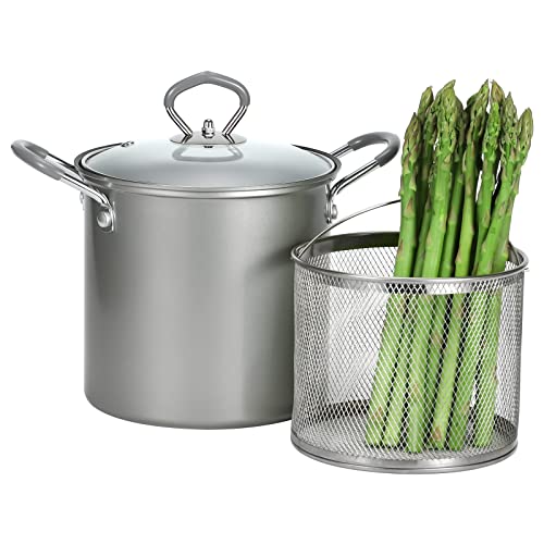 Letemps Stainless Steel 3L Fry Pot with Basket and Lid