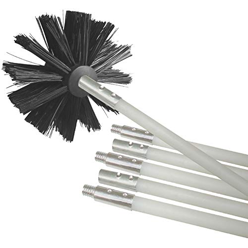 Deflecto Dryer Duct Cleaning Kit with 12ft Extension and Synthetic Brush Head