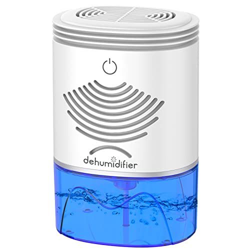 Compact 34oz Mini Dehumidifier for Home, RV, Office, Kitchen, Laundry" - HAWCAFU