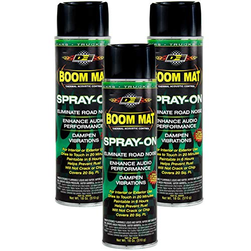 DEI 3 Pack Sound Deadening Boom Mat Spray On Enhance Audio Eliminate Road Noise