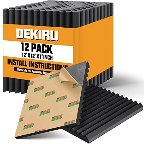 DEKIRU 12 Pack Sound Proof Foam Panels