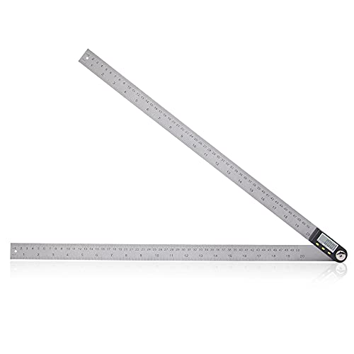 Delgada 20" Digital Angle Ruler with Zeroing and Locking Function
