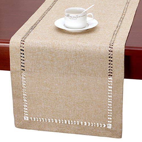 Delicate Beige Table Runner and Dresser Scarf