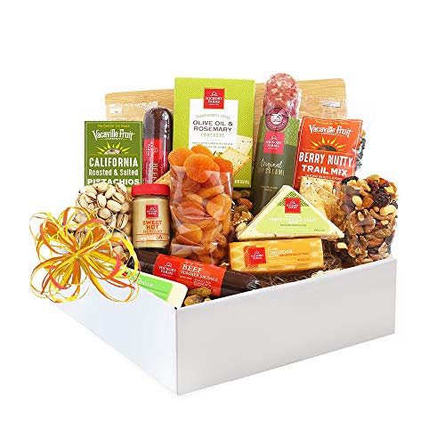 GiftWorld Ultimate Meat and Cheese Gift Basket For Men and Women, Hot  Sauce, Meat, Cheese and Crackers Assortment, Summer Sausage Food Gifts, Meat  Sampler Food Gift Basket, Christmas Food Gifts 