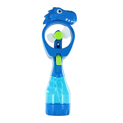 Portable Dinosaur Water Mist Spray Fan - Battery Operated (Blue)