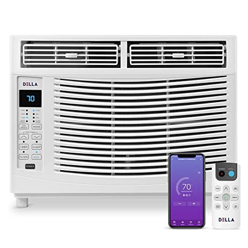 DELLA 6000 BTU Smart Window Air Conditioner