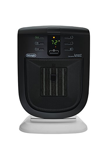 De'Longhi DCH5915ER Ceramic Compact Heater, 5 lbs, White with Black