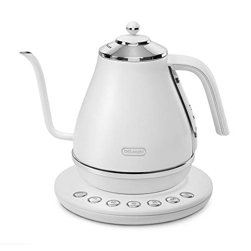 DeLonghi Electric Cafe Kettle with Temperature Setting Function