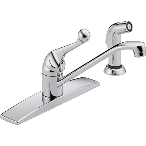Delta Faucet Classic Single-Handle Kitchen Faucet with Side Sprayer, Chrome