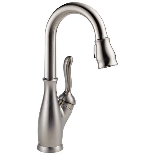 Leland Brushed Nickel Bar Sink Faucet with Pull Down Sprayer
