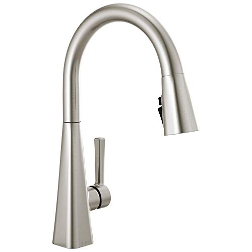 Lenta Brushed Nickel Kitchen Faucet with Pull Down Sprayer