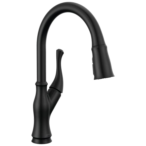 Delta Ophelia Matte Black Touch Kitchen Faucet with Pull Down Sprayer