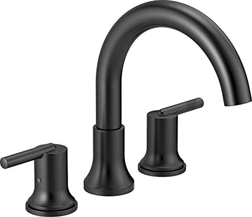 Delta Trinsic 2-Handle Matte Black Roman Tub Faucet - T2759-BL