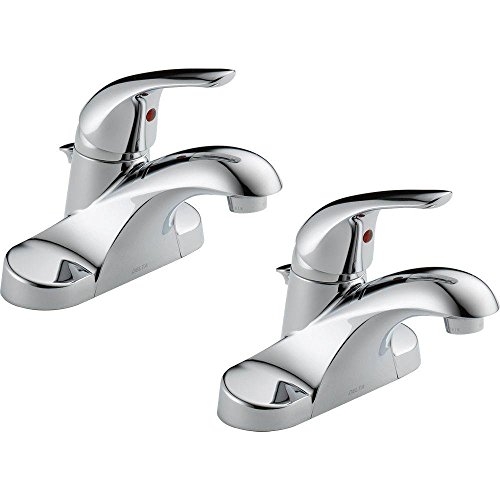 Delta Pro-Pak Bathroom Faucet in Chrome (2-Pack)