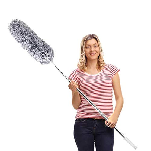 Extendable Microfiber Feather Duster for High Reach Cleaning