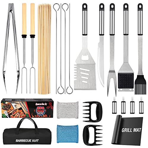 Deluxe Grill Tool Set with 122PCS Grilling Accessories