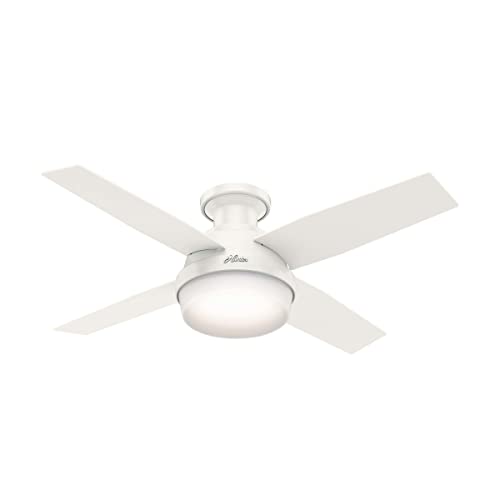 Dempsey Low Profile Ceiling Fan with LED Light and Remote
