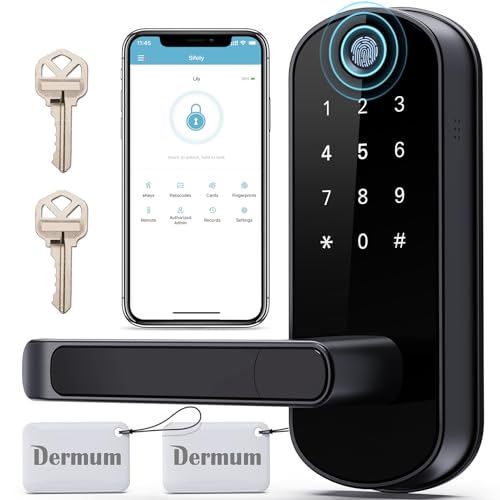 Dermum 6-in-1 Smart Lock, Keyless Entry Door Lock