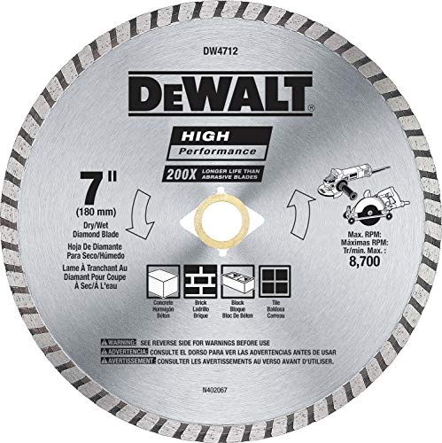 DEWALT 7-Inch Diamond Blade for Block and Brick