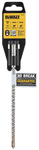 DEWALT DW5420 1/4-Inch by 10-Inch by 12-Inch Rock Carbide SDS Plus Hammer Bit