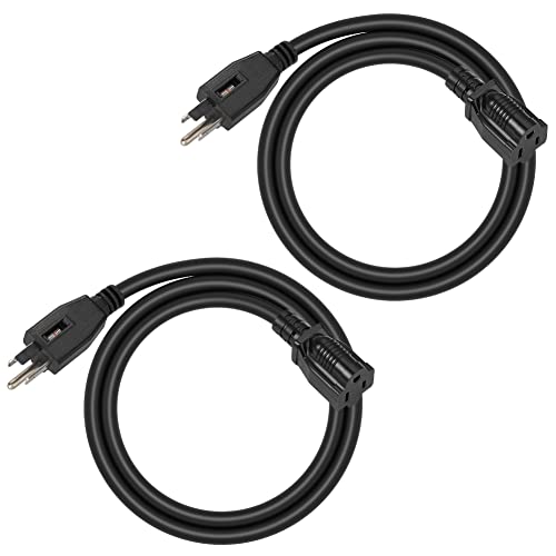 DEWENWILS 3 Foot Extension Cord - Safer Power Cable