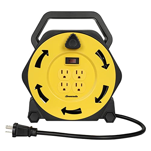 DEWENWILS Extension Cord Reel with 25 FT Power Cord