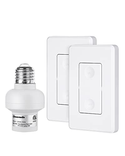 DEWENWILS Wireless Remote Light Bulb Socket, ETL Listed
