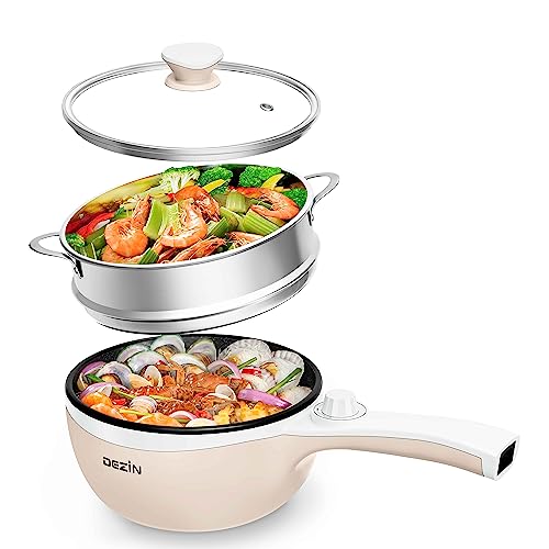 Dezin Hot Pot Electric with Steamer - Versatile and Convenient Cooking Appliance