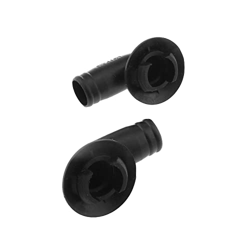 DGZZI Drain Connector 2PCS 20mm Black Air Conditioner Drain Hose Connector Elbow Fitting with Rubber Ring for Panasonic Room Window AC and Mini Split Units AC Drain Hose Adapter