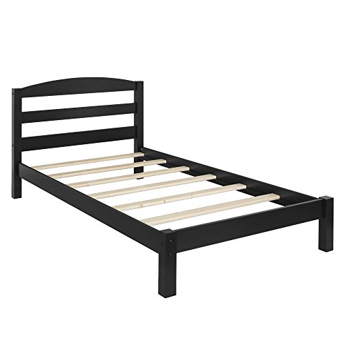 DHP Asia DA7428-BK Bed: Minimalist Twin Bed with Sturdy Construction