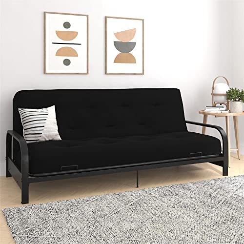 DHP Trule Spring Coil Futon Mattress, Full, True Black