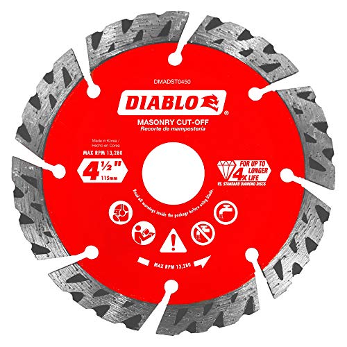 Freud Diablo 4-1/2" Diamond Segmented Turbo Cut-Off Discs