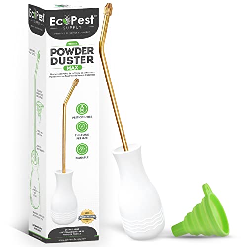 Diatomaceous Earth Powder Duster | Extra Large Bulb Duster, Sprayer, and Applicator