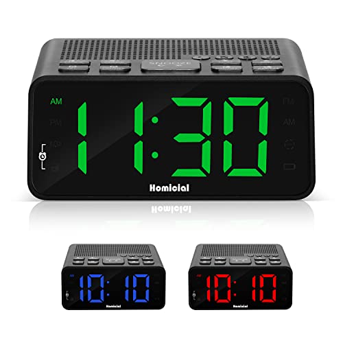 Jingsense Digital Alarm Clock Radio: AM/FM, Sleep Timer, Battery Backup