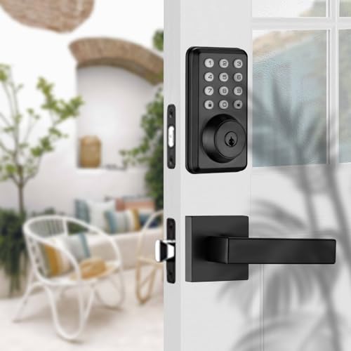 Digital Keyless Entry Door Lock with Handles