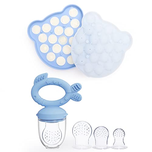Dilovely Baby Food Starter Set: Feeder, Trays, Pacifier, BPA-Free
