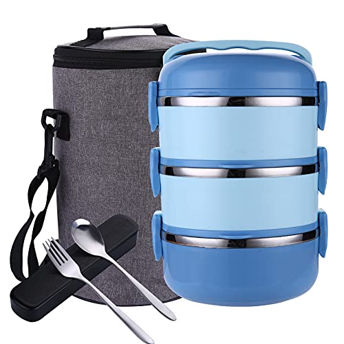 Soup Thermos for 2 Tier 51 Oz Stackable Thermos for Hot Food