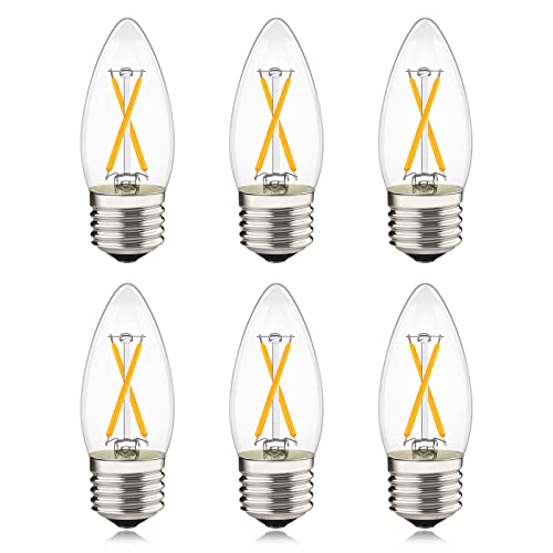Dimmable LED Chandelier Bulb - 6-Pack