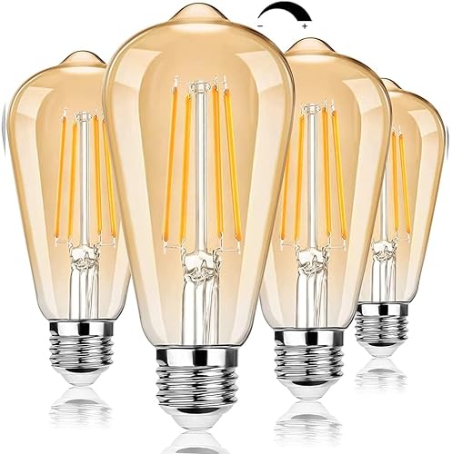 Dimmable LED Edison Bulbs - Vintage Style and Energy Savings