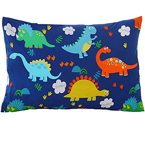 Dinosaur Cartoon Reversible Pillowcase for Kids