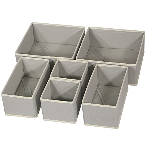 DIOMMELL Foldable Cloth Storage Box Organizer Set of 6